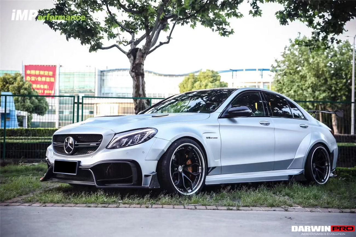 2015-2021 Mercedes Benz W205 C63 & S AMG Sedan IMP Performance Partial Carbon Fiber Full Body Kit