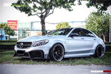 2015-2021 Mercedes Benz W205 C63 S AMG Sedan IMP Performance Partial Carbon Fiber front bumper