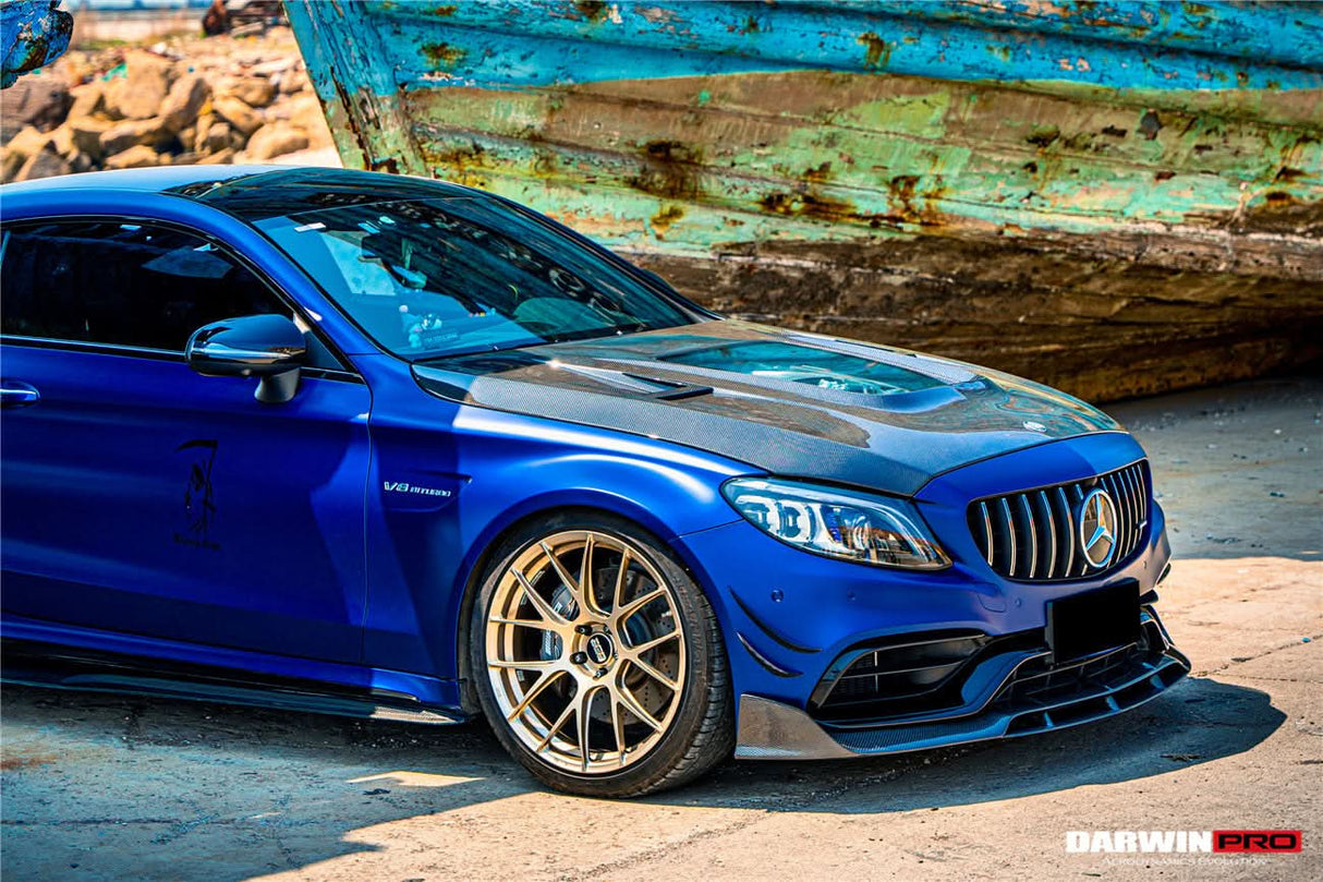 DarwinPRO 2015-2021 Mercedes Benz W205 C63 & S AMG IMP Performance Partial Carbon Fiber Hood