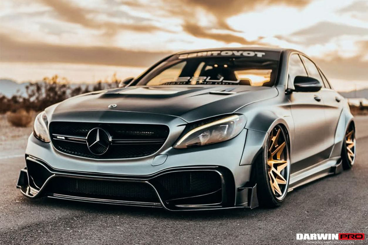 2015-2021 Mercedes Benz W205 C63 & S AMG Sedan IMP Performance Partial Carbon Fiber Full Body Kit