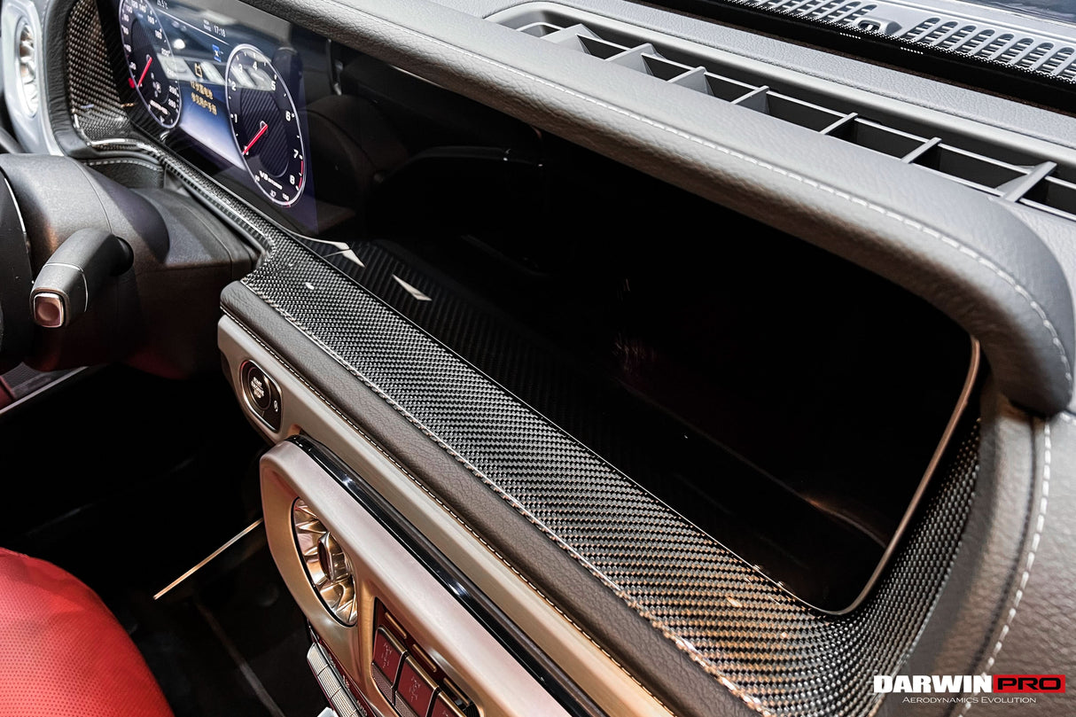 2019-2023 Mercedes Benz G-Wagon W464 Dry Carbon Fiber Screen Surround Panel Replacement DarwinPRO (OE) | Fits G550, G63 AMG, G-Class