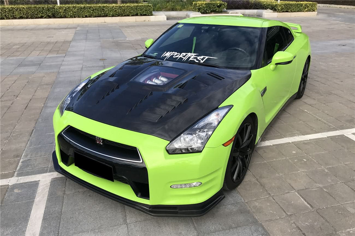 2012-2016 Nissan GTR R35 DBA NSM Style Partial Carbon Fiber Front Lip
