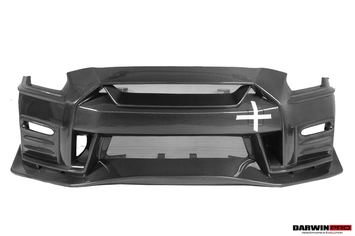 2017-2023 Nissan GTR R35 EBA NSM Style Partial Carbon Fiber Front Bumper