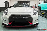 2008-2016 Nissan GTR R35 CBA DBA Ver15 NSM Style Partial Carbon Fiber Front Bumper