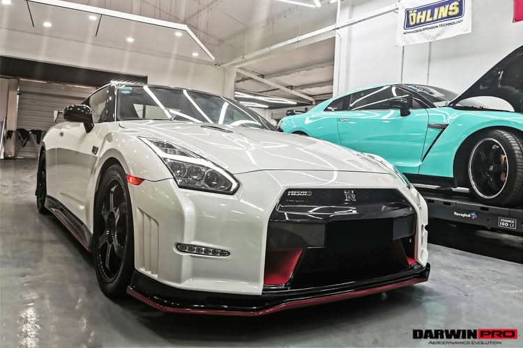 2008-2016 Nissan GTR R35 CBA DBA Ver15 NSM Style Partial Carbon Fiber Front Bumper