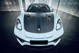 DarwinPRO 2012-2025 Porsche 718 And 981 Cayman And Boxster GT2RS Style Carbon Fiber Hood