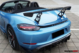 DarwinPRO 2016-2025 Porsche 718 Cayman And Boxster BKSS Style Carbon Fiber Rear Trim