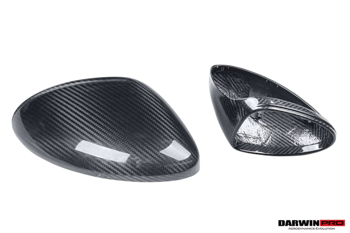 2017-2025 Porsche 718 OE Style Autoclave Carbon Fiber Mirror Housing Replacement | Fits Cayman, Boxster, Spyder, GTS, GT4, GT4 RS LHD