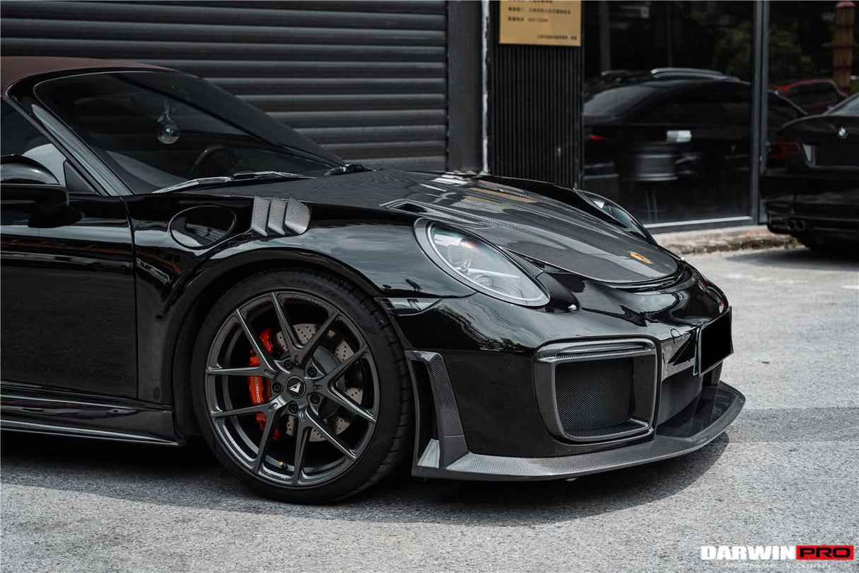 DarwinPRO 2012-2019 Porsche 991 Carrera S & Targa 4 & 4s & GT3 Convert GT2RS Style Carbon Fiber Hood