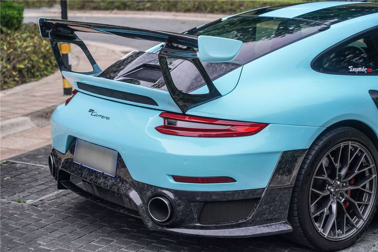2016-2019 Porsche 911 991.2 Partial Carbon Fiber Trunk Spoiler Wing DarwinPRO (GT2RS Style) Fits Carrera, S, 4S