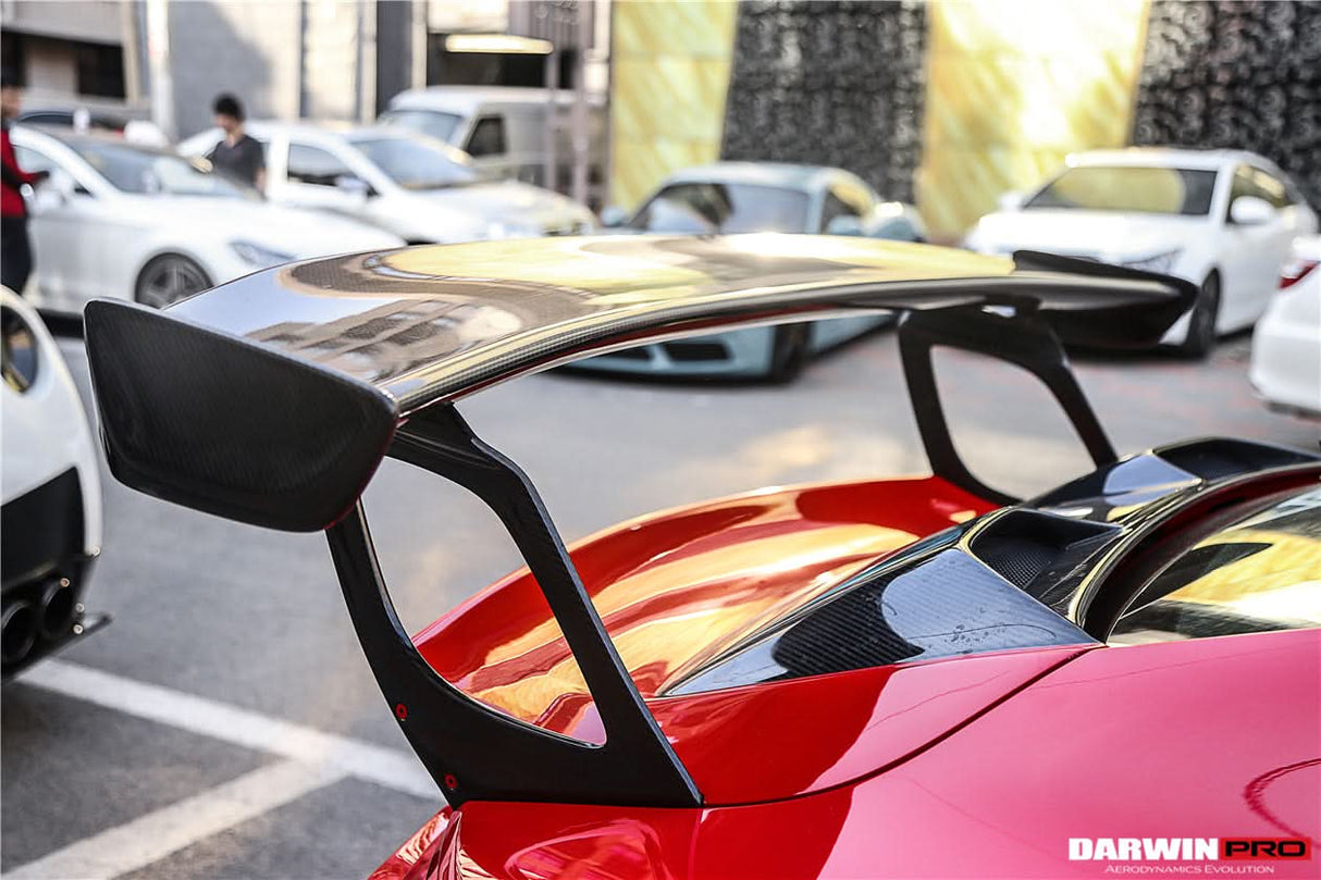 2016-2019 Porsche 911 991.2 Partial Carbon Fiber Trunk Spoiler Wing DarwinPRO (GT2RS Style) Fits Carrera, S, 4S