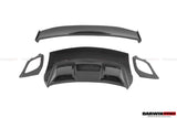 2016-2019 Porsche 911 991.2 Partial Carbon Fiber Trunk Spoiler Wing DarwinPRO (GT2RS Style) Fits Carrera, S, 4S
