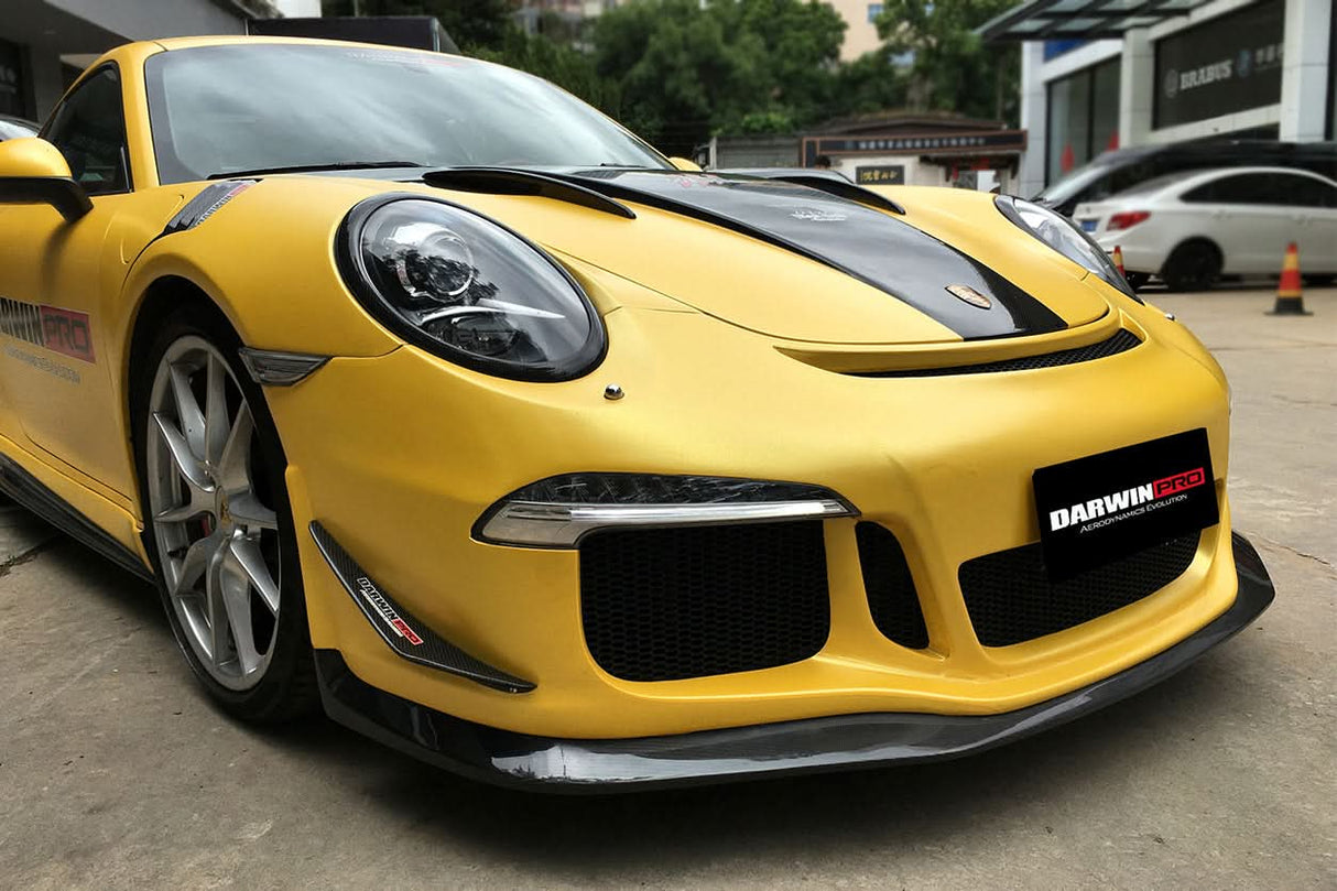 2012-2015 Porsche 911 991.1 Carrera Targa  S 4 4S GT3 Style Front Bumper Canards