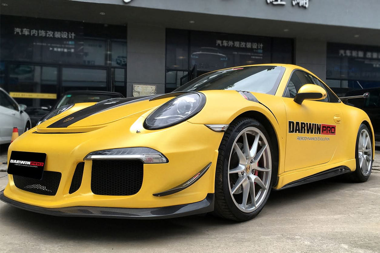 2012-2015 Porsche 911 991.1 Carrera Targa  S 4 4S GT3 Style Front Bumper Canards