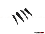 2013-2019 Porsche 911 991 Turbo S Carbon Fiber Front Canards DarwinPRO (BKSS)