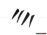 2013-2019 Porsche 911 991 Turbo S Carbon Fiber Front Canards DarwinPRO (BKSS)