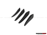 2013-2019 Porsche 911 991 Turbo S Carbon Fiber Front Canards DarwinPRO (BKSS)