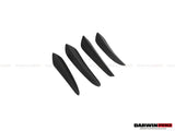 2013-2019 Porsche 911 991 Turbo S Carbon Fiber Front Canards DarwinPRO (BKSS)
