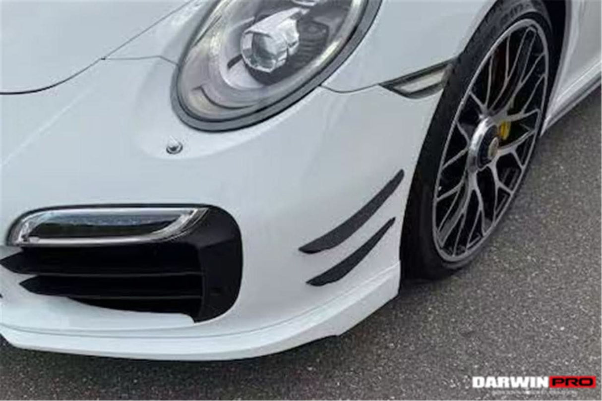 2013-2019 Porsche 911 991 Turbo S Carbon Fiber Front Canards DarwinPRO (BKSS)
