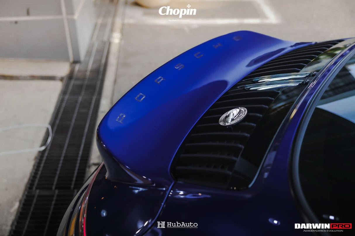 DarwinPRO 2019-2024 Porsche 911 992 Targa & Cabriolet BKSS Style Ducktail Trunk Wing