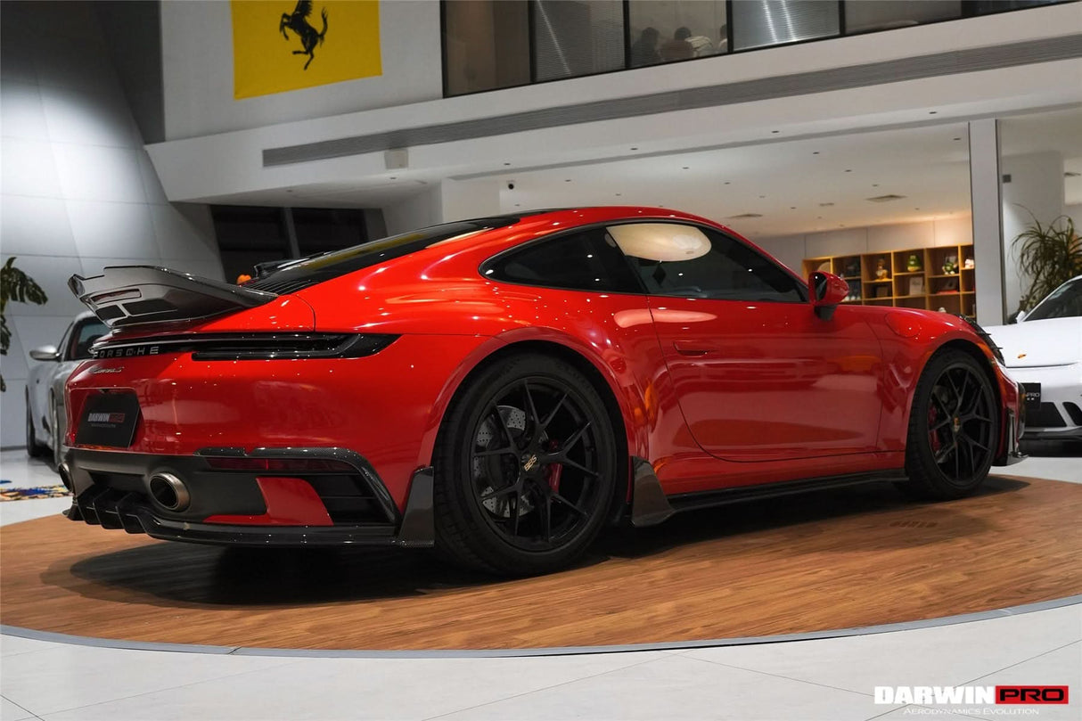 DarwinPRO 2019-2024 Porsche 911 992 Carrera S & 4 & 4S BKSS Ver.4 Style Trunk Wing