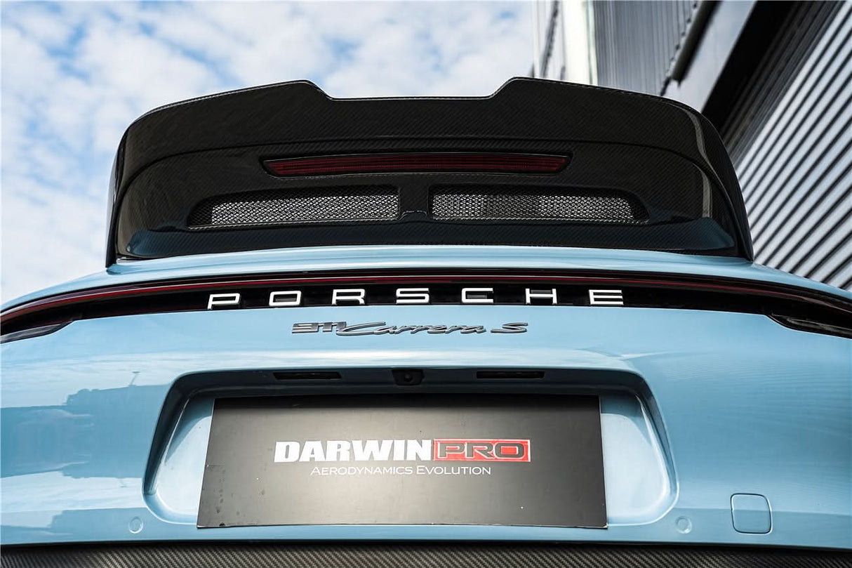 DarwinPRO 2019-2024 Porsche 911 992 Carrera S & 4 & 4S BKSS Ver.4 Style Trunk Wing
