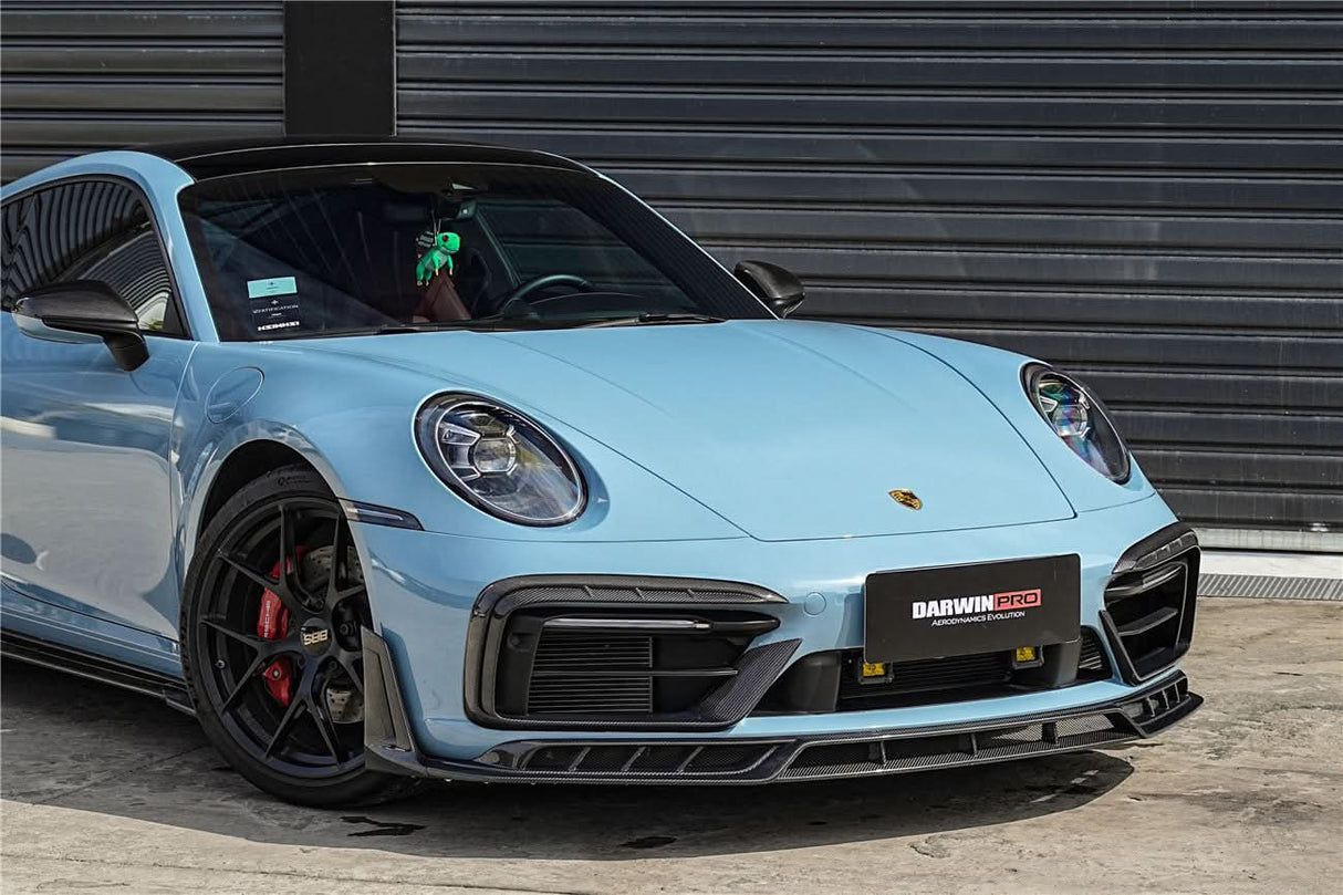 DarwinPRO 2019-2024 Porsche 911 992 Carrera & 4 & 4S & Targa & Cabriolet SD-Sport Design Model BKSSII Style Front Bumper Vent Trims