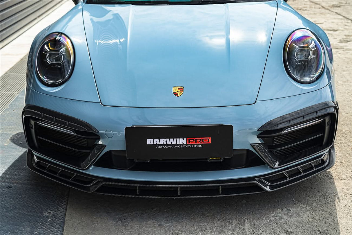 DarwinPRO 2019-2024 Porsche 911 992 Carrera & 4 & 4S & Targa & Cabriolet SD-Sport Design Model BKSSII Style Front Bumper Vent Trims