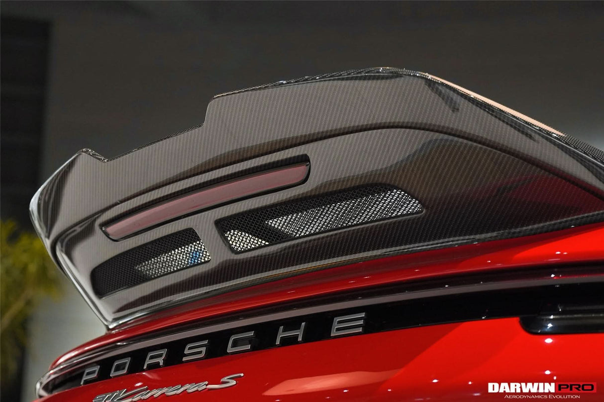 DarwinPRO 2019-2024 Porsche 911 992 Carrera S & 4 & 4S BKSS Ver.4 Style Trunk Wing