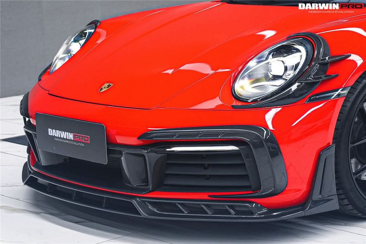 Darwinpro 2019-2024 Porsche 911 992 Carrera 4 4S Targa Cabriolet BKSSII Style Front Bumper Vent Trims