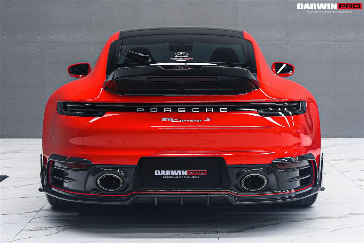2019-2024 Porsche 911 992 Carbon Fiber Rear Lip DarwinPRO (BKSSII) Fits Carrera, S, 4, 4S, Targa, Cabriolet
