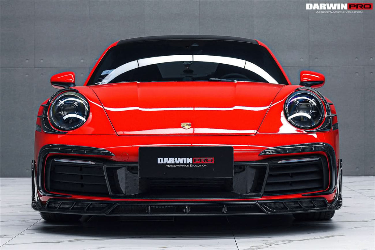 Darwinpro 2019-2024 Porsche 911 992 Carrera 4 4S Targa Cabriolet BKSSII Style Front Bumper Vent Trims