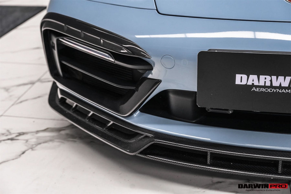 DarwinPRO 2019-2024 Porsche 911 992 Carrera & 4 & 4S & Targa & Cabriolet SD-Sport Design Model BKSSII Style Front Bumper Vent Trims