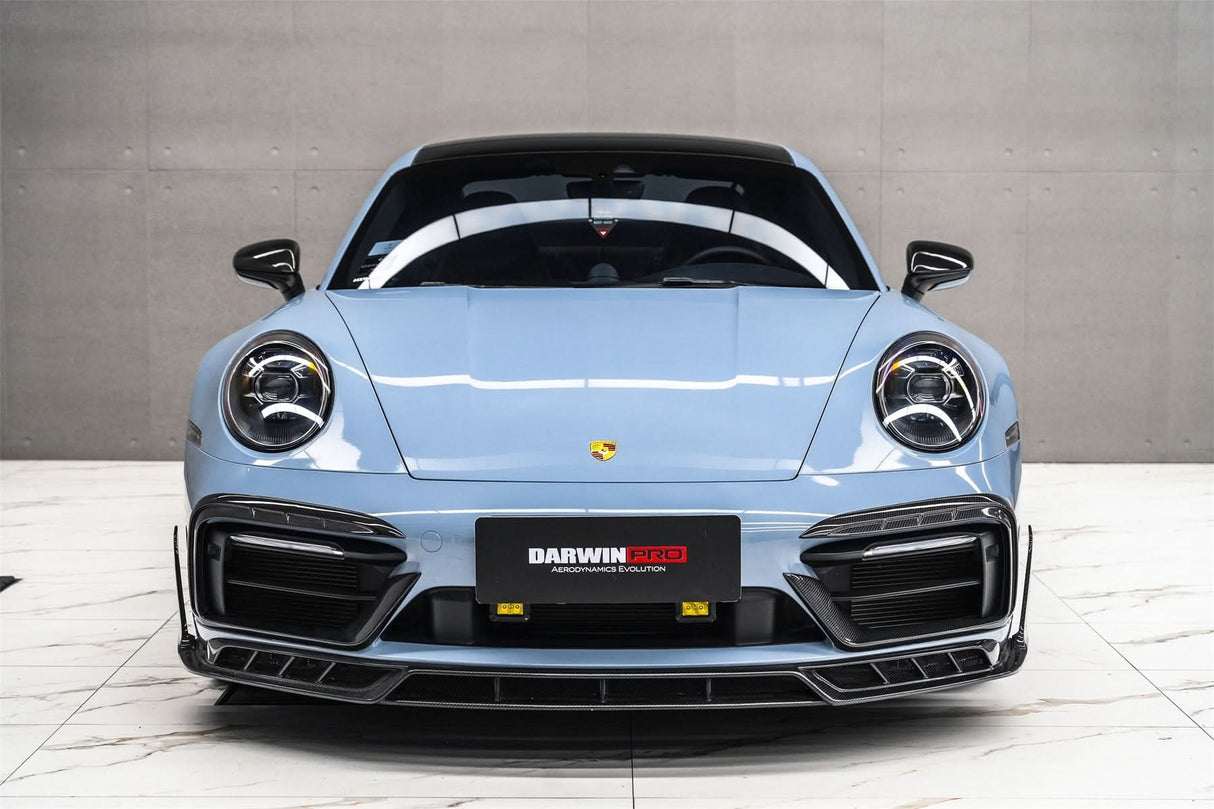 DarwinPRO 2019-2024 Porsche 911 992 Carrera & 4 & 4S & Targa & Cabriolet SD-Sport Design Model BKSSII Style Front Bumper Lip Splitter