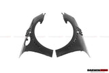 2013-2019 Porsche 911 991 Turbo S GT2RS Style Partial Carbon Fiber Front Bumper and Fender
