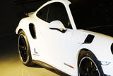 2013-2019 Porsche 991 Turbo S OEM Style Carbon Fiber Quarter Panel Side Scoops