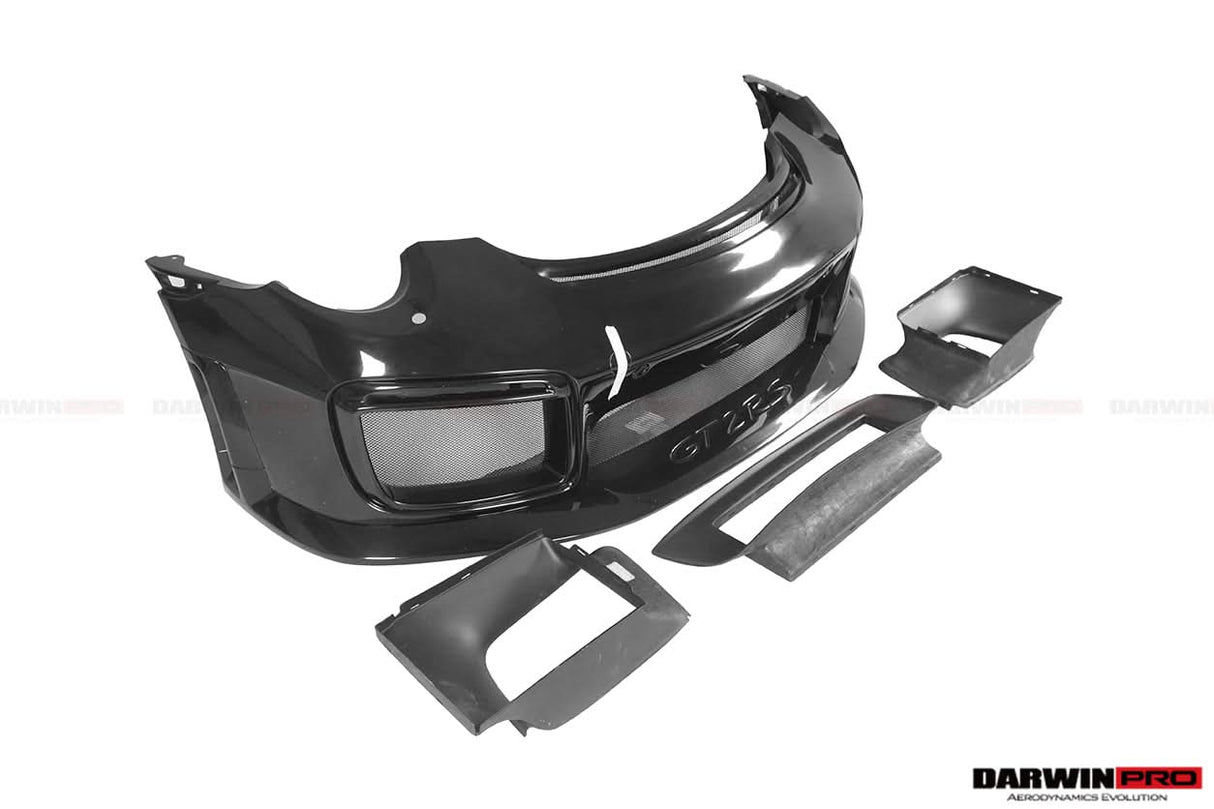 2013-2019 Porsche 911 991 Turbo S GT2RS Style Partial Carbon Fiber Front Bumper and Fender