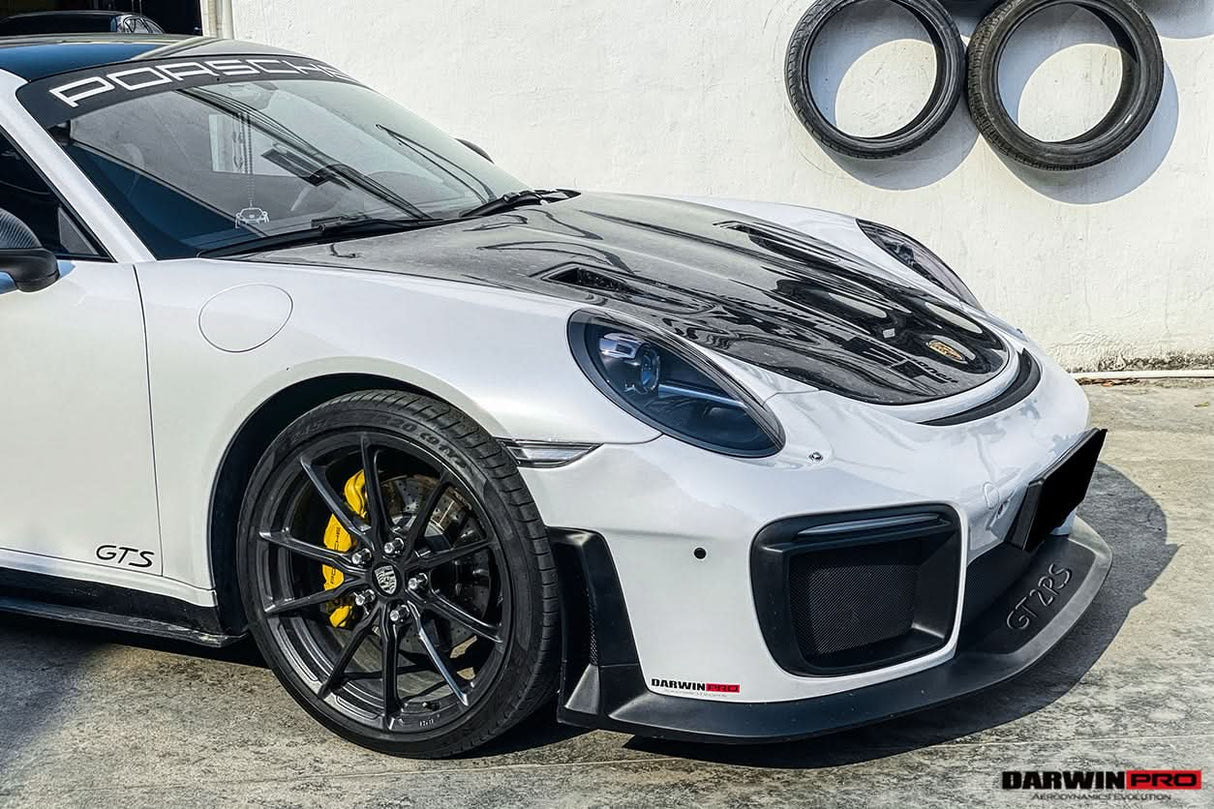DarwinPRO 2013-2019 Porsche 911 991 Carrera & C2, C2S, C4, C4S, Targa & GT3 & Turbo GT2RS-Style Carbon Fiber Hood