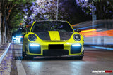 2013-2019 Porsche 911 991 Turbo S GT2RS Style Partial Carbon Fiber Front Bumper and Fender