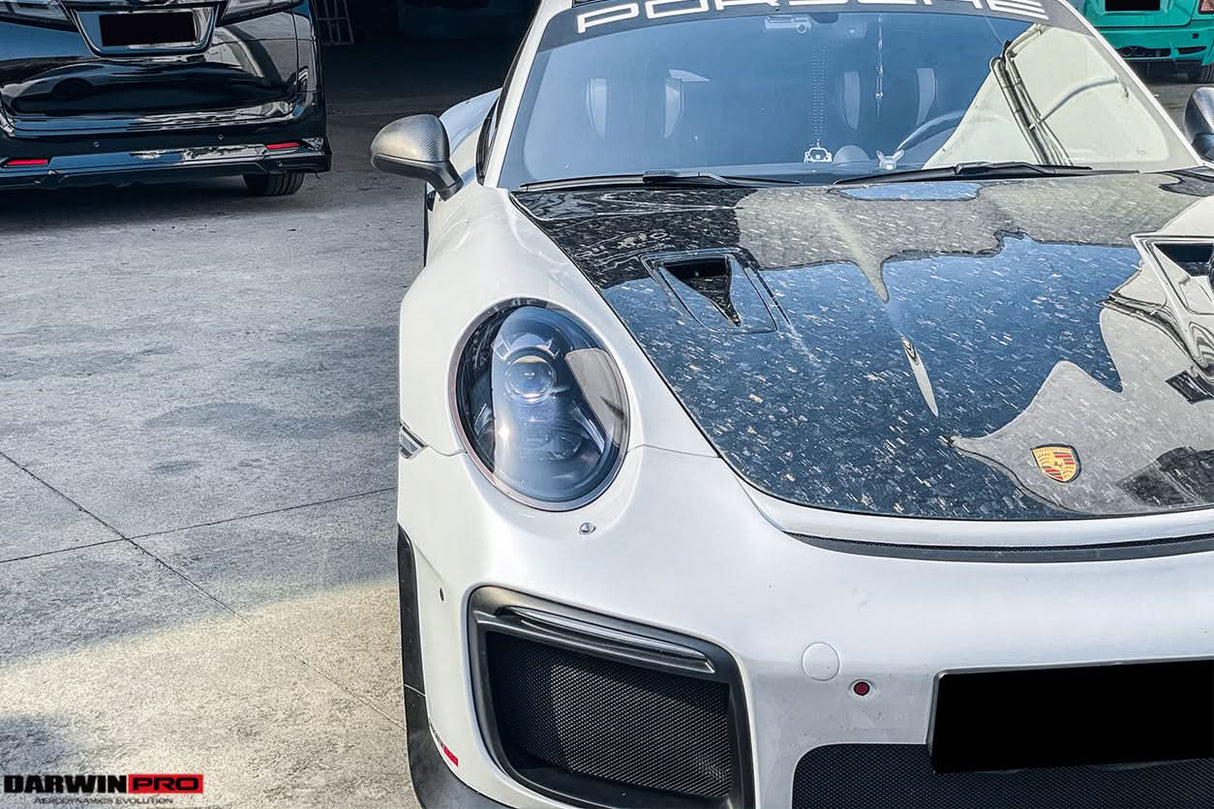 DarwinPRO 2012-2019 Porsche 991 Carrera S & Targa 4 & 4s & GT3 Convert GT2RS Style Carbon Fiber Hood