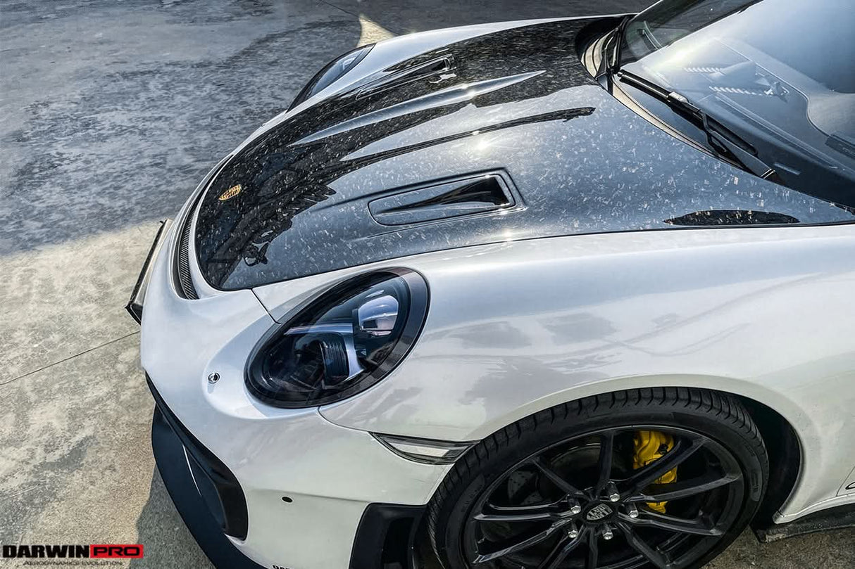 DarwinPRO 2013-2019 Porsche 911 991 Carrera & C2, C2S, C4, C4S, Targa & GT3 & Turbo GT2RS-Style Carbon Fiber Hood