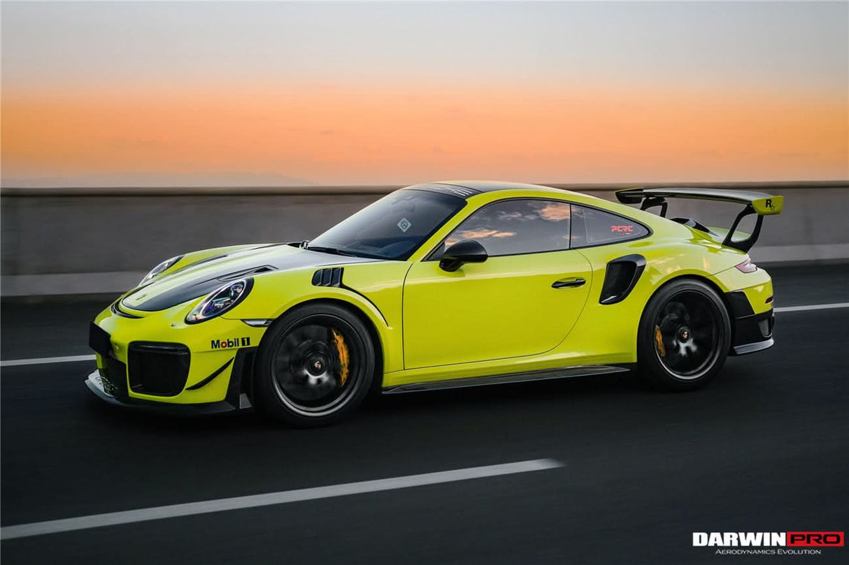 2013-2019 Porsche 911 991 Turbo S GT2RS Style Partial Carbon Fiber Front Bumper and Fender