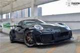 2013-2019 Porsche 911 991 Turbo S GT2RS Style Partial Carbon Fiber Front Bumper and Fender