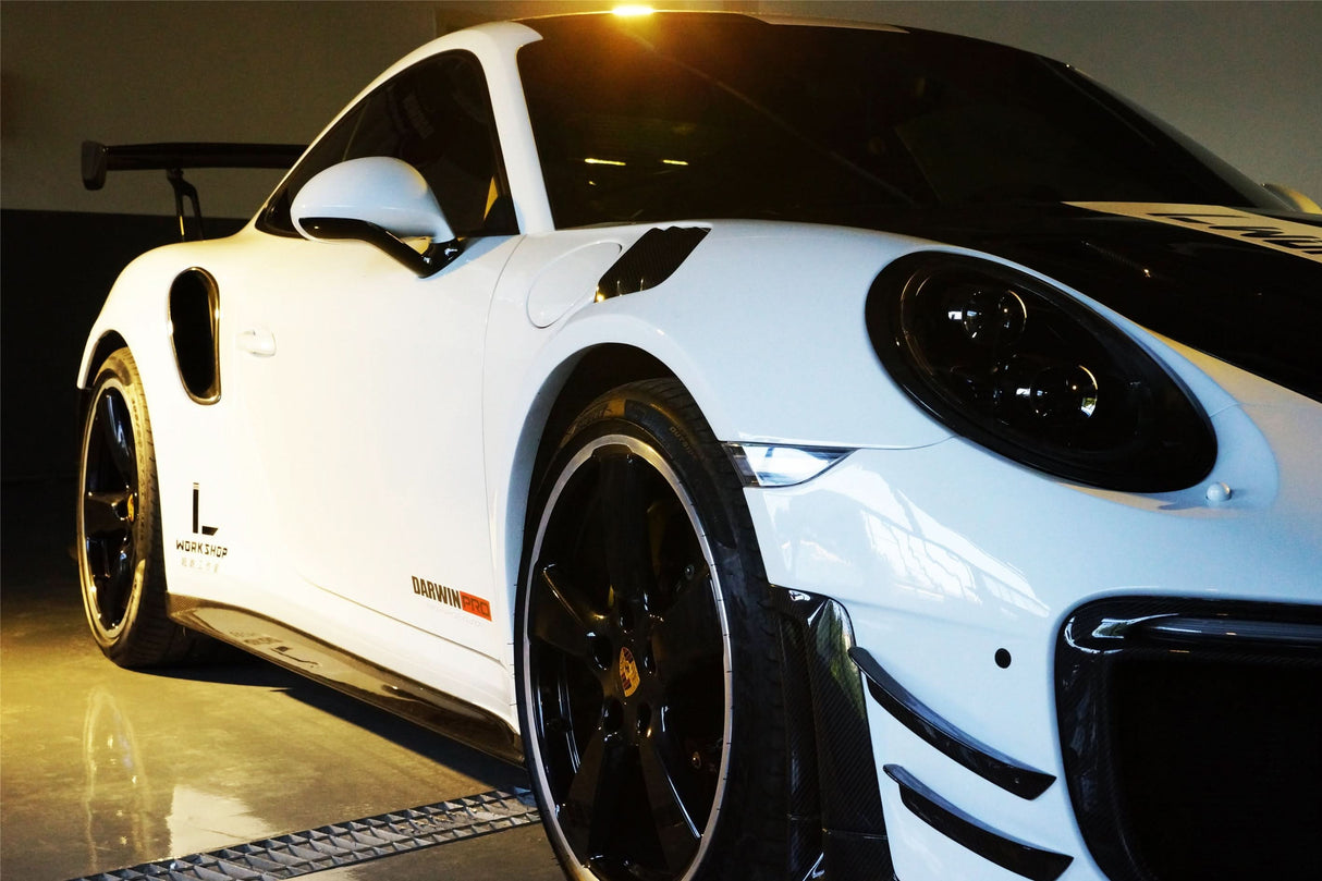 2013-2019 Porsche 991 Turbo S GT2RS Carbon Fiber Side Skirts
