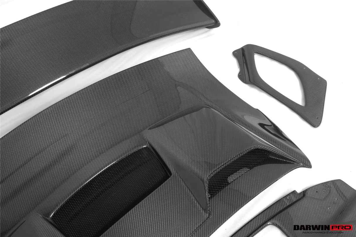 2013-2019 Porsche 911 991 Turbo Partial Carbon Fiber Trunk Spoiler Wing DarwinPRO (GT2RS Style) Fits Turbo,TurboS