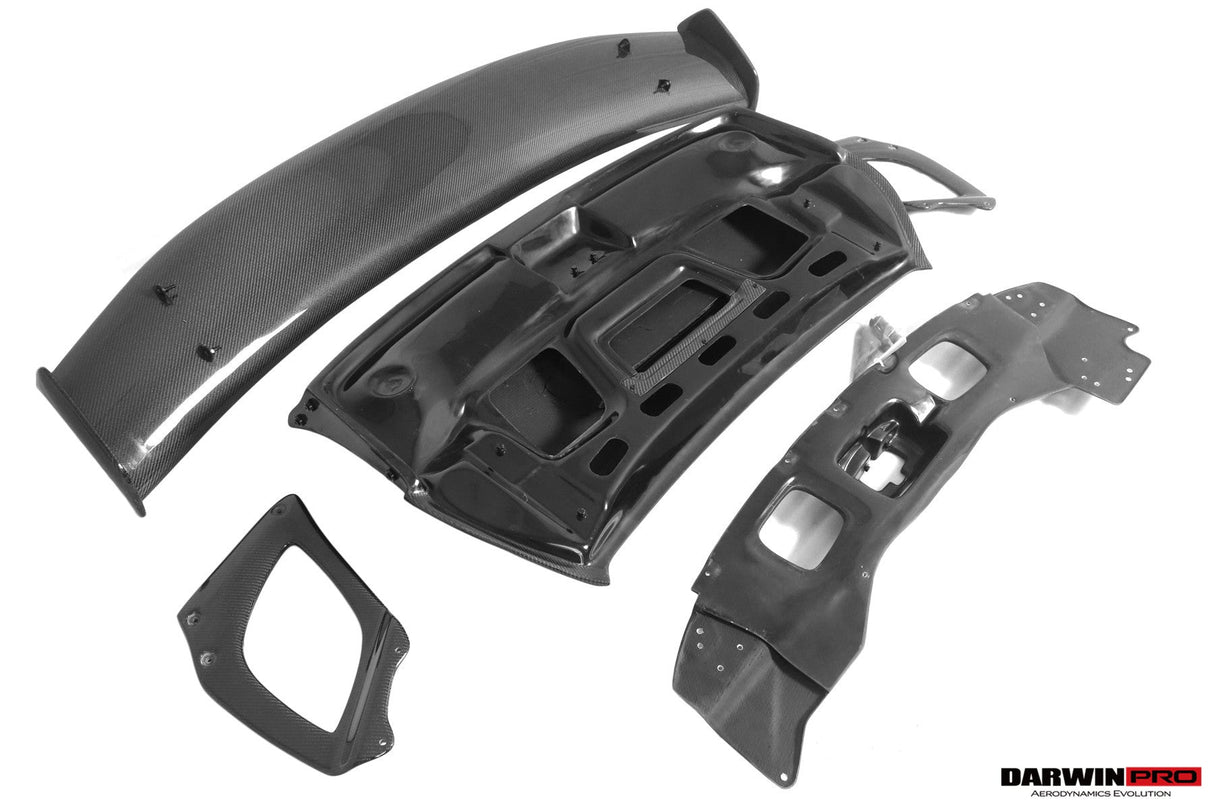 2013-2019 Porsche 911 991 Turbo Partial Carbon Fiber Trunk Spoiler Wing DarwinPRO (GT2RS Style) Fits Turbo,TurboS