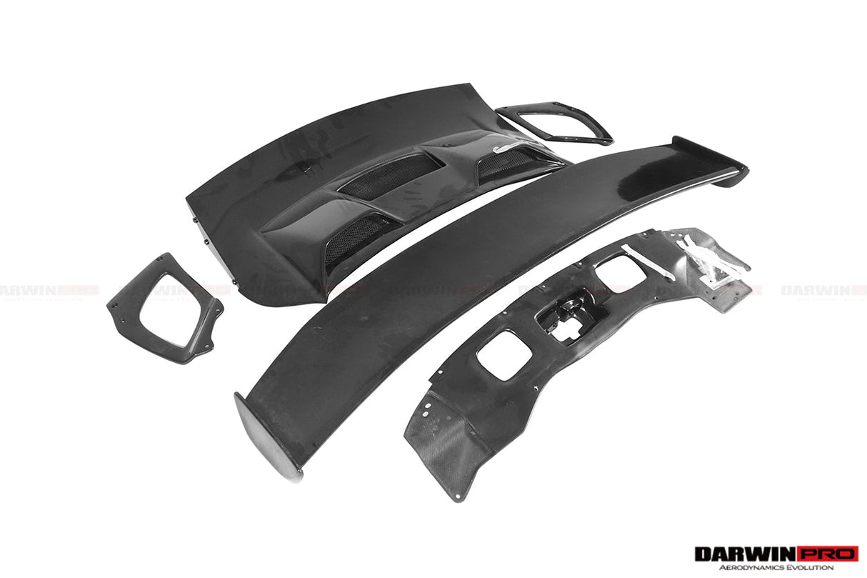 2013-2019 Porsche 911 991 Turbo Partial Carbon Fiber Trunk Spoiler Wing DarwinPRO (GT2RS Style) Fits Turbo,TurboS