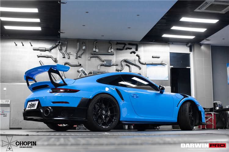 2013-2019 Porsche 911 991 Turbo Partial Carbon Fiber Trunk Spoiler Wing DarwinPRO (GT2RS Style) Fits Turbo,TurboS