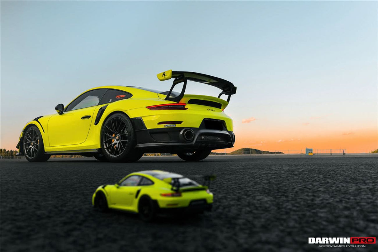 2013-2019 Porsche 911 991 Turbo S GT2RS Style Partial Carbon Fiber Rear Bumper