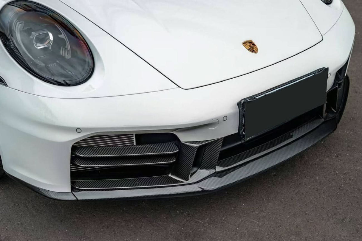 DarwinPRO 2024-UP Porsche 992.2 Facelift Carrera 2C 4C Coupe Cabriolet Sport Design Only OE Style Front Bumper Air Vents Trims